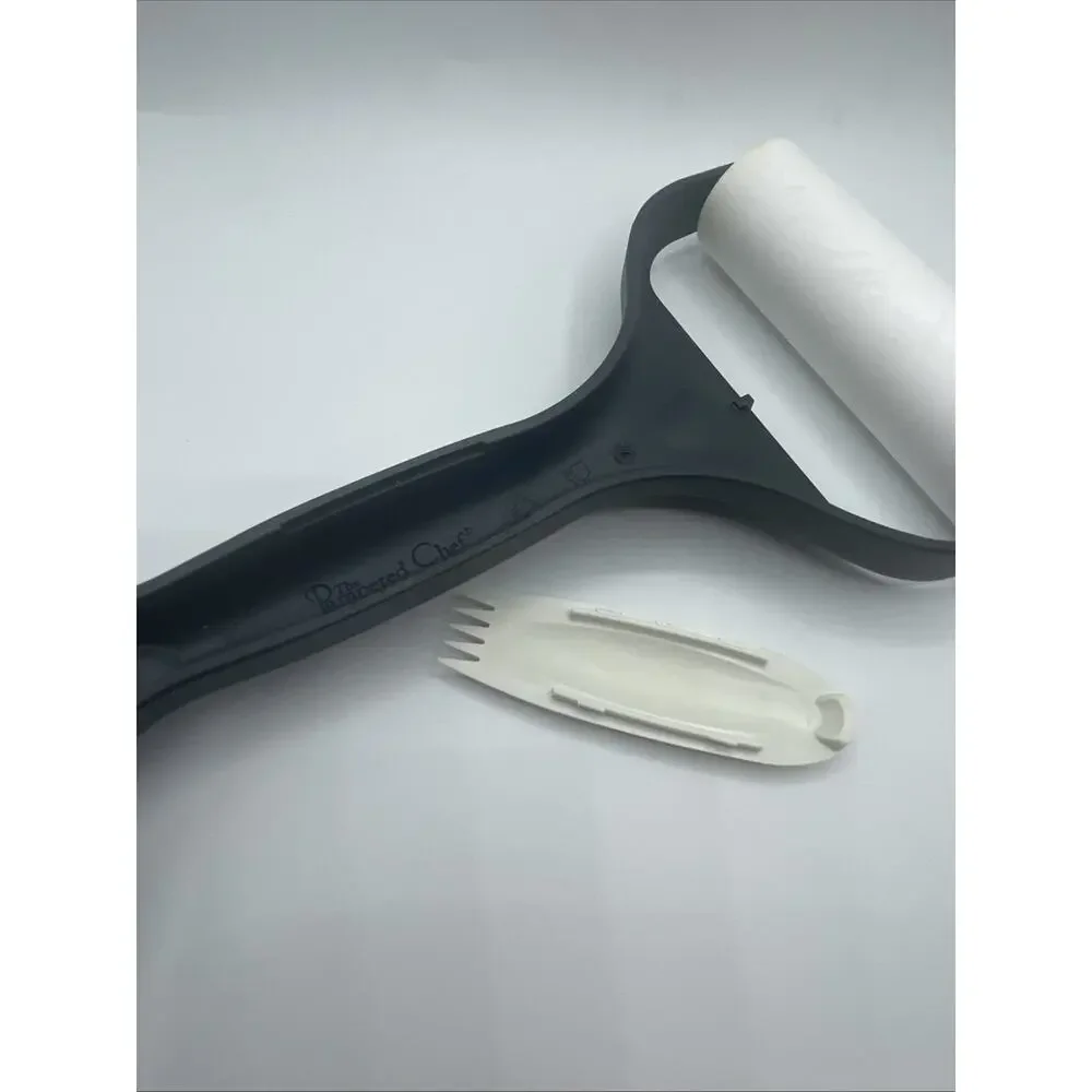 The Pampered Chef Bakers Roller Dual Rolling Pin #1485 With Pastry Fork Dough